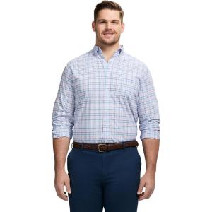 imageIZOD Mens Big and Tall Performance Comfort Long Sleeve Plaid Button DownFairy Tale