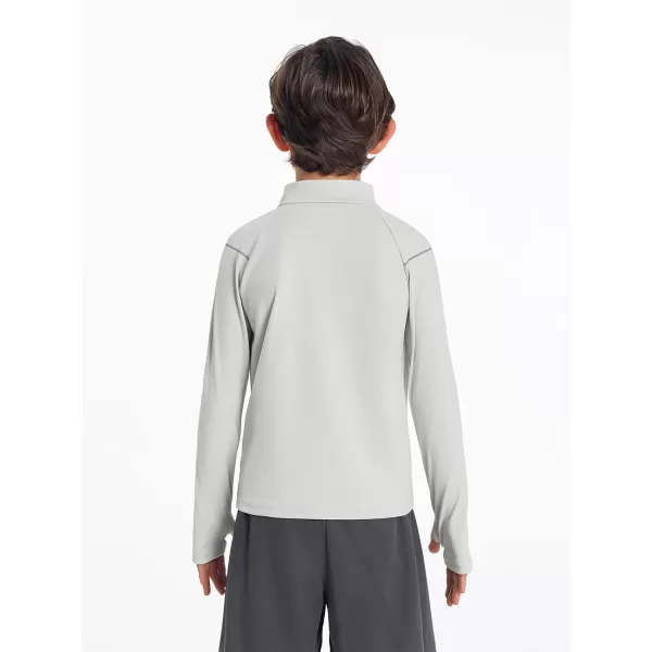 Boys Athletic Dry Fit Shirts Cooling Performance Long Sleeve Tshirts 4-14 years