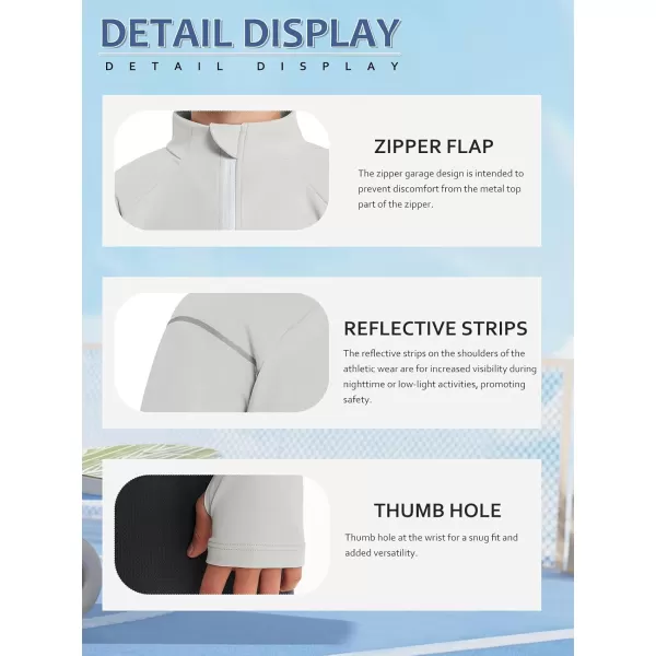 Boys Athletic Dry Fit Shirts Cooling Performance Long Sleeve Tshirts 4-14 years