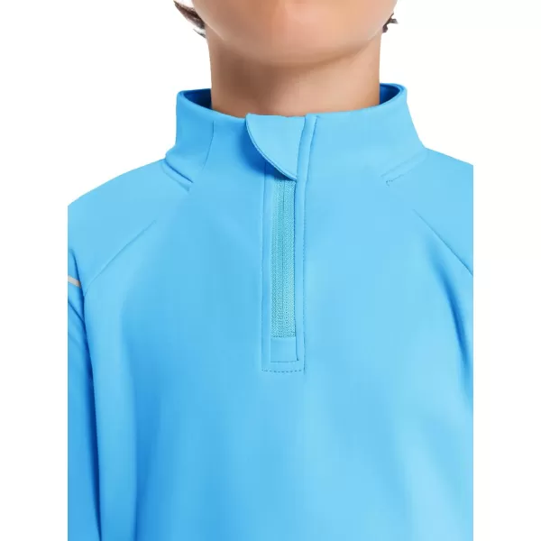 Boys Athletic Dry Fit Shirts Cooling Performance Long Sleeve Tshirts 4-14 years