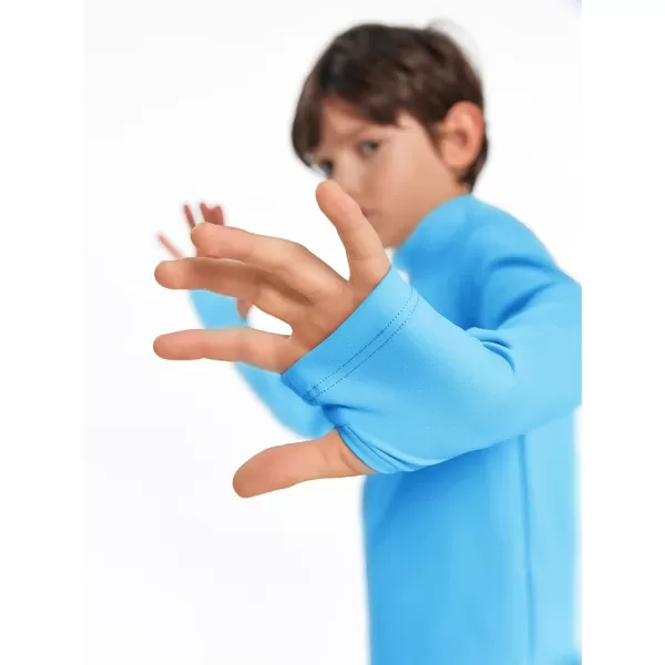Boys Athletic Dry Fit Shirts Cooling Performance Long Sleeve Tshirts 4-14 years
