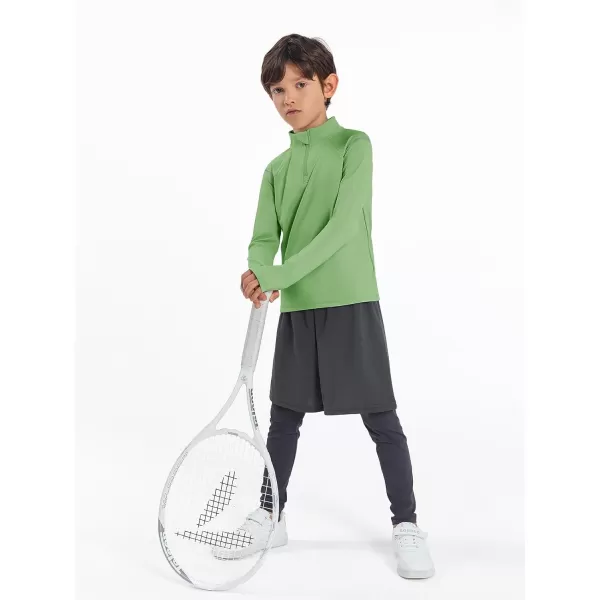 Boys Athletic Dry Fit Shirts Cooling Performance Long Sleeve Tshirts 4-14 years