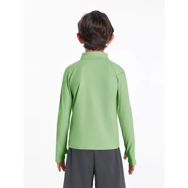 Boys Athletic Dry Fit Shirts Cooling Performance Long Sleeve Tshirts 4-14 years