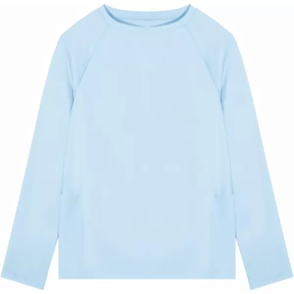 Boys Long Sleeve Athletic Shirts Kids Quick Dry Thumb Hole T-Shirts Tops with Pockets 4-14 Years