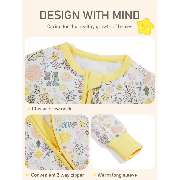 Haloumoning Baby Girl Clothes Long Sleeve Romper Zipper Bodysuit Jumpsuit One Piece Outfits 3-12 Months