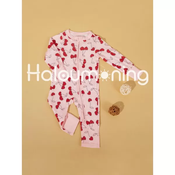 Haloumoning Baby Girl Clothes Long Sleeve Romper Zipper Bodysuit Jumpsuit One Piece Outfits 3-12 Months