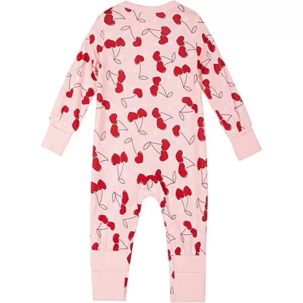 Haloumoning Baby Girl Clothes Long Sleeve Romper Zipper Bodysuit Jumpsuit One Piece Outfits 3-12 Months