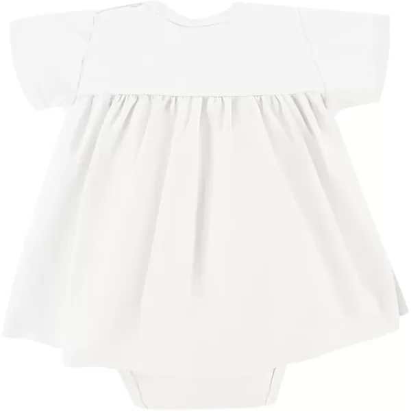 Haloumoning Baby Girl Romper Dress Infant Summer Clothes Newborn Short Sleeve Ruffle Solid Bodysuit 3-12 Months
