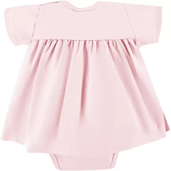 Haloumoning Baby Girl Romper Dress Infant Summer Clothes Newborn Short Sleeve Ruffle Solid Bodysuit 3-12 Months