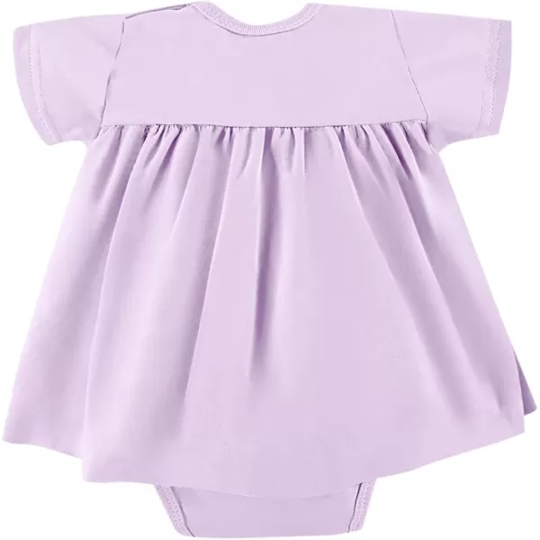 Haloumoning Baby Girl Romper Dress Infant Summer Clothes Newborn Short Sleeve Ruffle Solid Bodysuit 3-12 Months