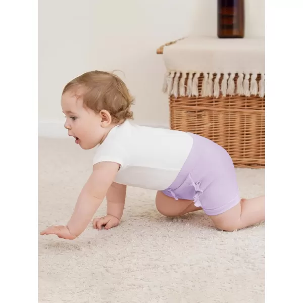 Haloumoning Baby Girl Ruffle Soft Cotton Bloomers Shorts 3-12 Months