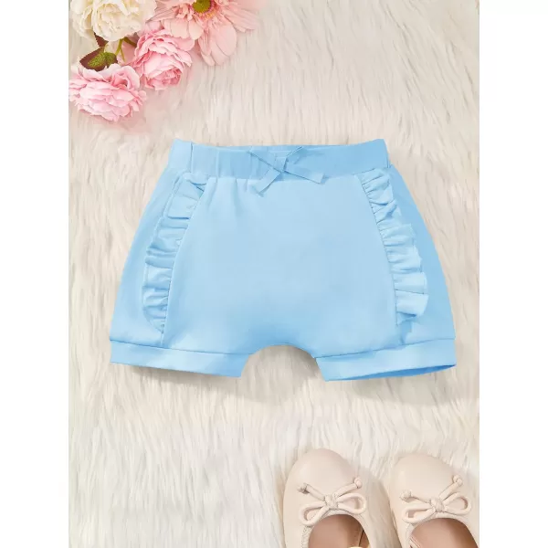 Haloumoning Baby Girl Ruffle Soft Cotton Bloomers Shorts 3-12 Months