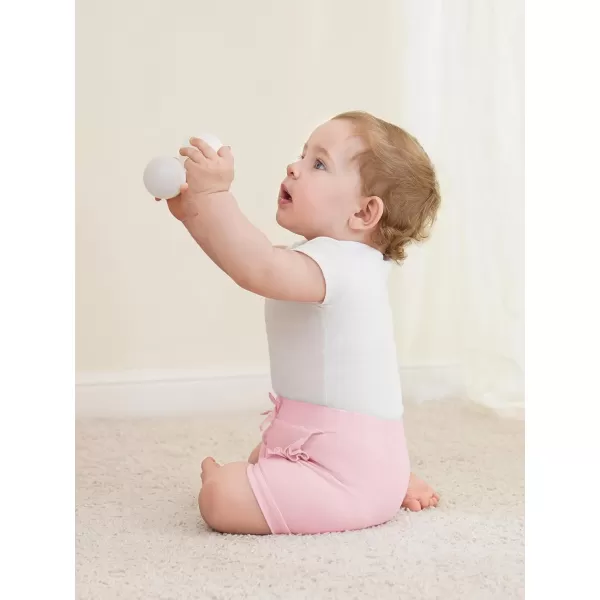 Haloumoning Baby Girl Ruffle Soft Cotton Bloomers Shorts 3-12 Months