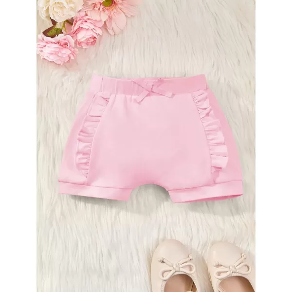 Haloumoning Baby Girl Ruffle Soft Cotton Bloomers Shorts 3-12 Months