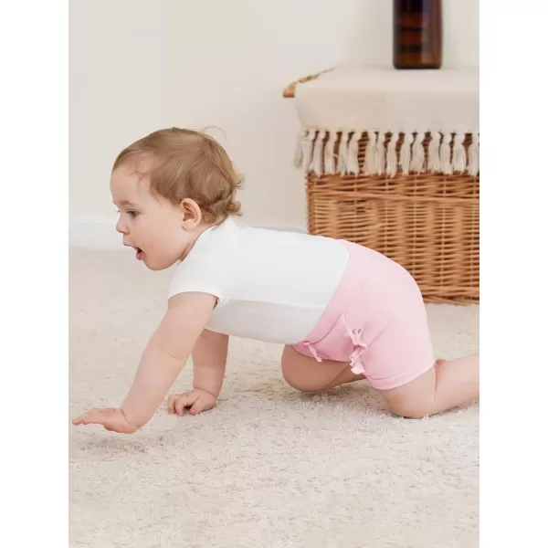 Haloumoning Baby Girl Ruffle Soft Cotton Bloomers Shorts 3-12 Months