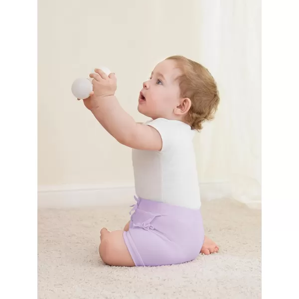 Haloumoning Baby Girl Ruffle Soft Cotton Bloomers Shorts 3-12 Months