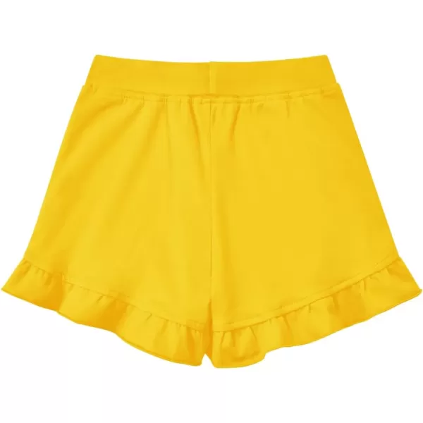 Haloumoning Baby Girls Shorts Cotton Ruffle Playing Shorts Cute Summer Clothes with Pockets