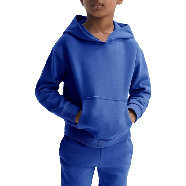 Haloumoning Boys 2 Piece Outfits Sweatsuits Long Sleeve Pullover Hoodie and Sweatpants Tracksuit Set 5-14 Years