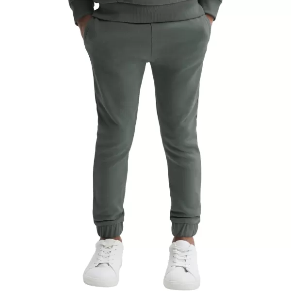 Haloumoning Boys 2 Piece Outfits Sweatsuits Long Sleeve Pullover Hoodie and Sweatpants Tracksuit Set 5-14 Years