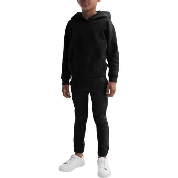 Haloumoning Boys 2 Piece Outfits Sweatsuits Long Sleeve Pullover Hoodie and Sweatpants Tracksuit Set 5-14 Years