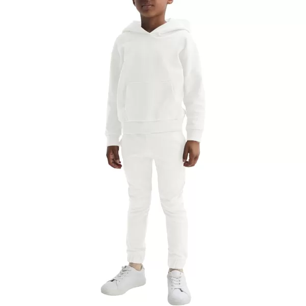 Haloumoning Boys 2 Piece Outfits Sweatsuits Long Sleeve Pullover Hoodie and Sweatpants Tracksuit Set 5-14 Years