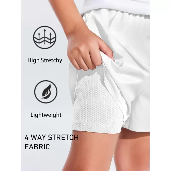 Haloumoning Boys 2 in 1 Running Shorts with Liner and Phone Pockets 5-14 Years