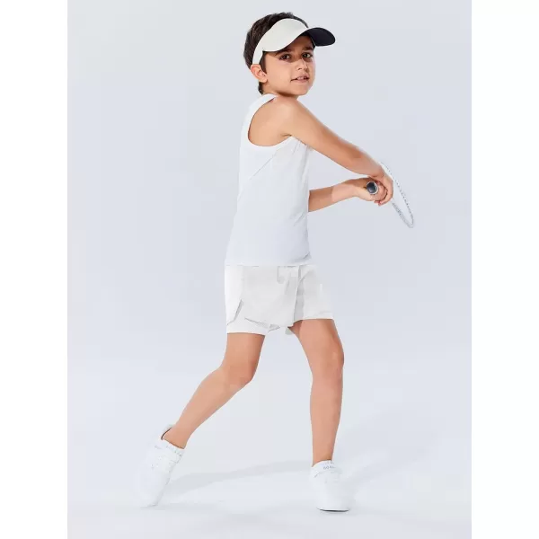 Haloumoning Boys 2 in 1 Running Shorts with Liner and Phone Pockets 5-14 Years