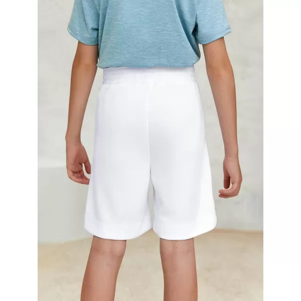 Haloumoning Boys Athletic Shorts High Waist Elastic Active Performance Running Basketball Shorts with Pockets 5-14 Years