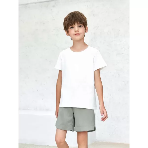 Haloumoning Boys Athletic Shorts High Waist Elastic Active Performance Running Basketball Shorts with Pockets 5-14 Years