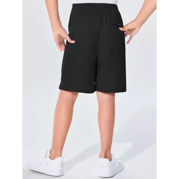 Haloumoning Boys Athletic Shorts Quick Dry Kids Summer Casual Elastic Waist Basketball Shorts with Pockets 5-14 Years