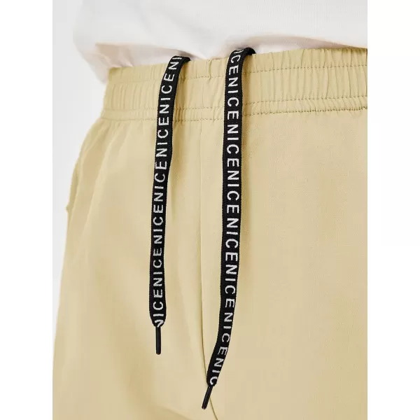 Haloumoning Boys Elastic Waist Athletic Shorts Basketball Gym Shorts with Zipper Pockets 4-14 Years