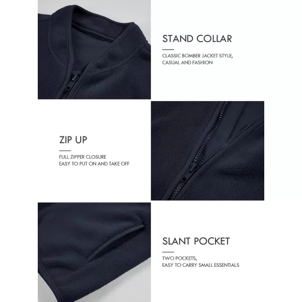 Haloumoning Boys Full Zip Up Fleece Jackets Long Sleeve Kids Warm Cozy Winter Outerwear Coat