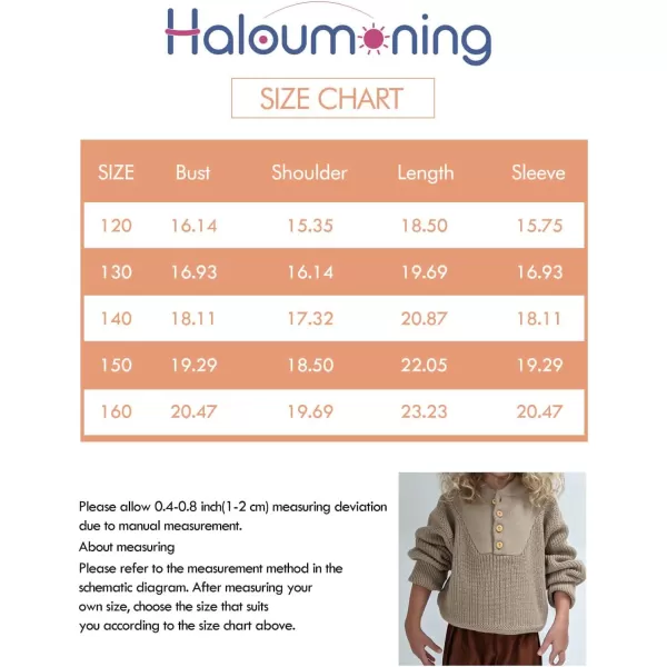Haloumoning Boys Henley Sweater Shirt Kids Fashion Long Sleeve Knit Pullover Clothes 5-14 Years