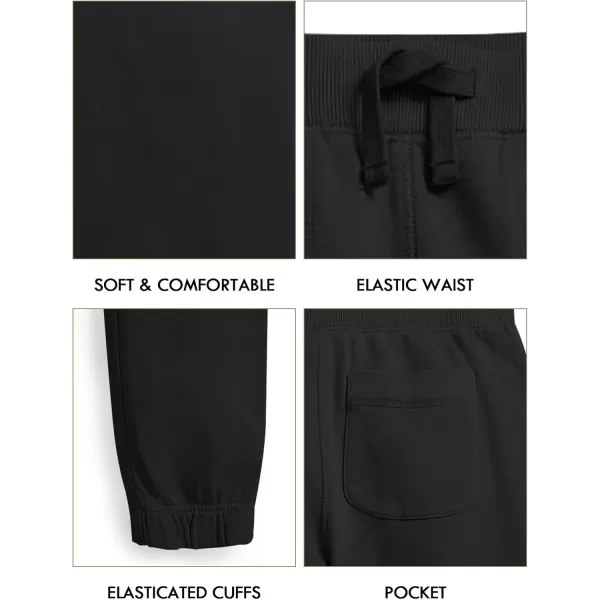 Haloumoning Boys Jogger Sweatpants Casual Drawstring Elastic Waist Soft Athletic Pants 3-14 Years
