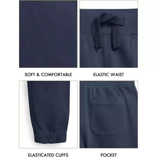 Haloumoning Boys Jogger Sweatpants Casual Drawstring Elastic Waist Soft Athletic Pants 3-14 Years