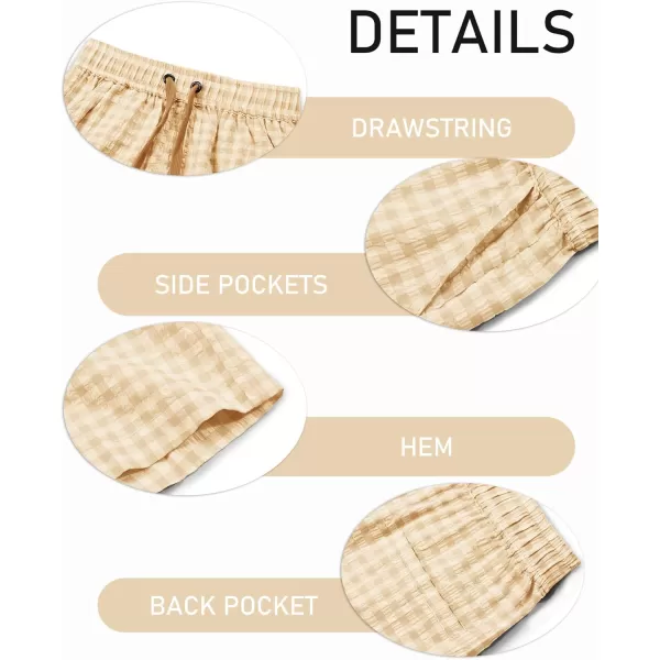 Haloumoning Boys Shorts Summer Casual Drawstring High Waisted Shorts with Pockets 5-14 Years