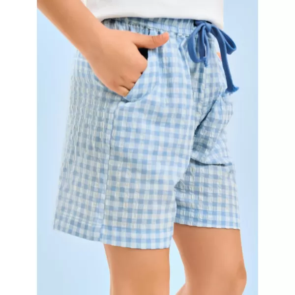 Haloumoning Boys Shorts Summer Casual Drawstring High Waisted Shorts with Pockets 5-14 Years