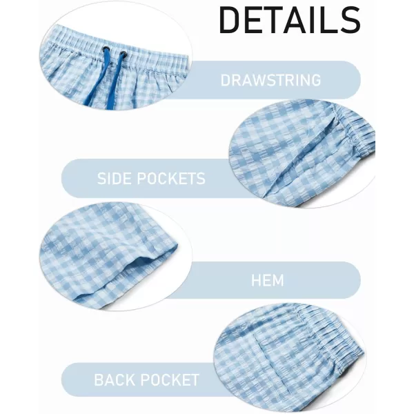 Haloumoning Boys Shorts Summer Casual Drawstring High Waisted Shorts with Pockets 5-14 Years