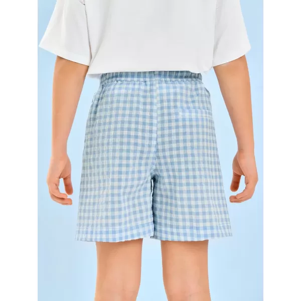 Haloumoning Boys Shorts Summer Casual Drawstring High Waisted Shorts with Pockets 5-14 Years