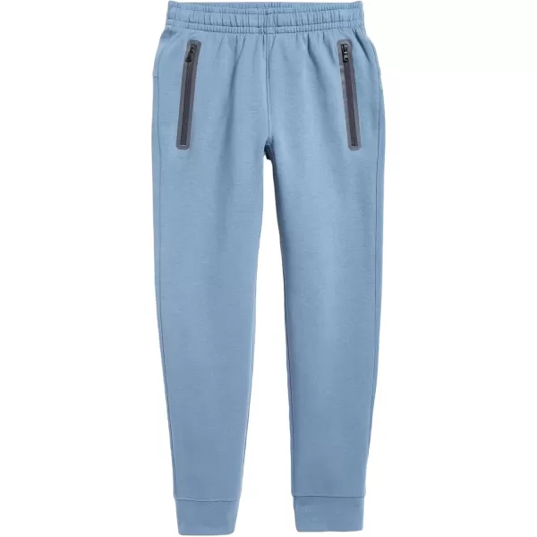 Haloumoning Boys Sweatpants Kids Elastic Waist Joggers Athletic Pants with Zipper Pockets 5-14 Years