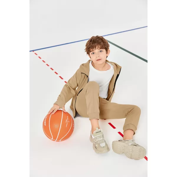Haloumoning Boys Sweatsuits 2 Piece Outfits Long Sleeve Hoodie Sweatshirt and Jogger Sweatpants Clothing Sets 5-14 Years