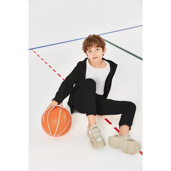 Haloumoning Boys Sweatsuits 2 Piece Outfits Long Sleeve Hoodie Sweatshirt and Jogger Sweatpants Clothing Sets 5-14 Years
