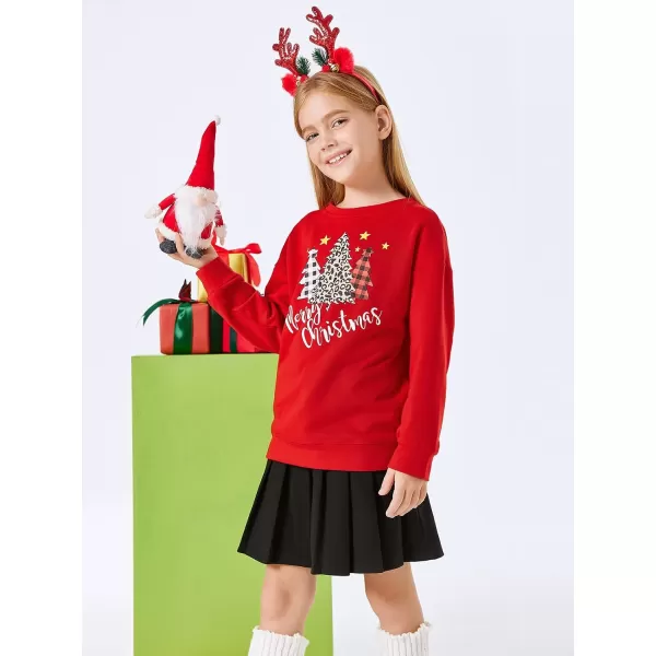 Haloumoning Girls Striped Color Block Sweatshirts Kids Tie Dye Crewneck Long Sleeve Pullover Tops 4-15 Years