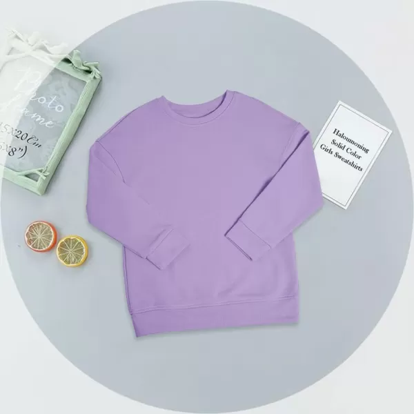 Haloumoning Girls Striped Color Block Sweatshirts Kids Tie Dye Crewneck Long Sleeve Pullover Tops 4-15 Years