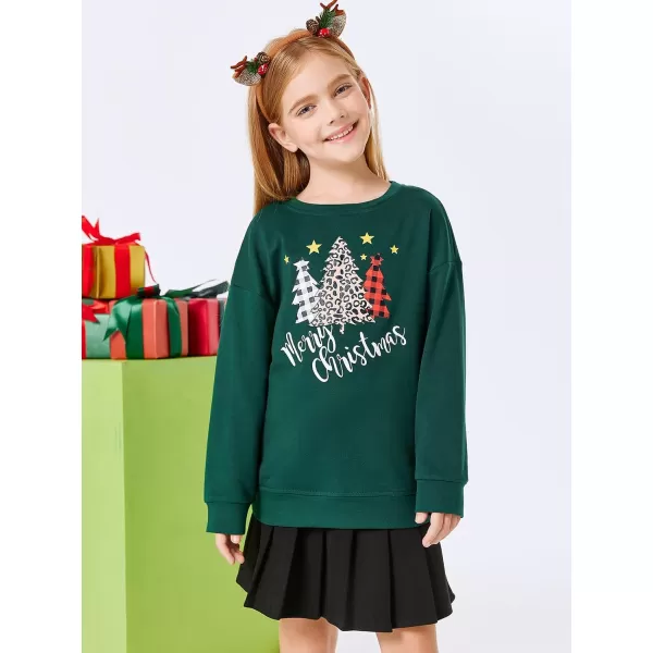 Haloumoning Girls Striped Color Block Sweatshirts Kids Tie Dye Crewneck Long Sleeve Pullover Tops 4-15 Years