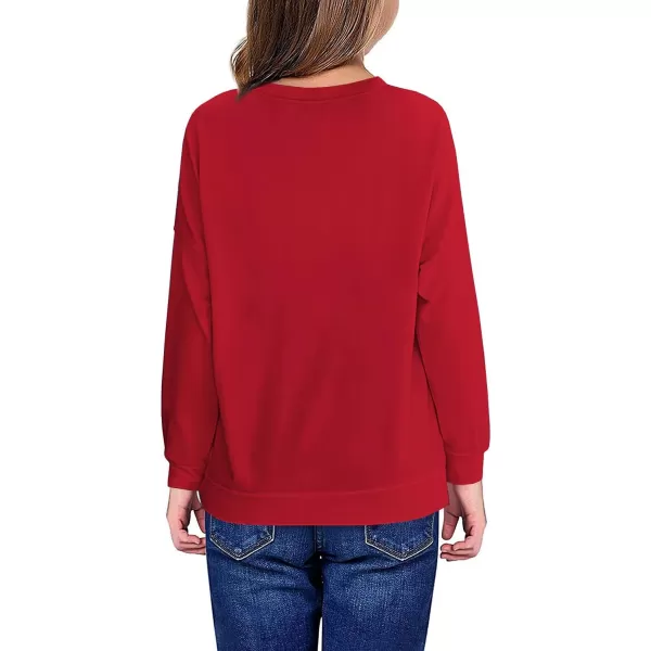 Haloumoning Girls Striped Color Block Sweatshirts Kids Tie Dye Crewneck Long Sleeve Pullover Tops 4-15 Years