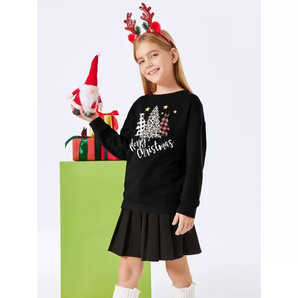 Haloumoning Girls Striped Color Block Sweatshirts Kids Tie Dye Crewneck Long Sleeve Pullover Tops 4-15 Years