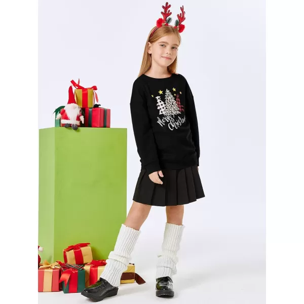 Haloumoning Girls Striped Color Block Sweatshirts Kids Tie Dye Crewneck Long Sleeve Pullover Tops 4-15 Years