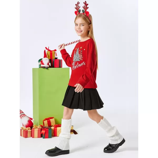 Haloumoning Girls Striped Color Block Sweatshirts Kids Tie Dye Crewneck Long Sleeve Pullover Tops 4-15 Years
