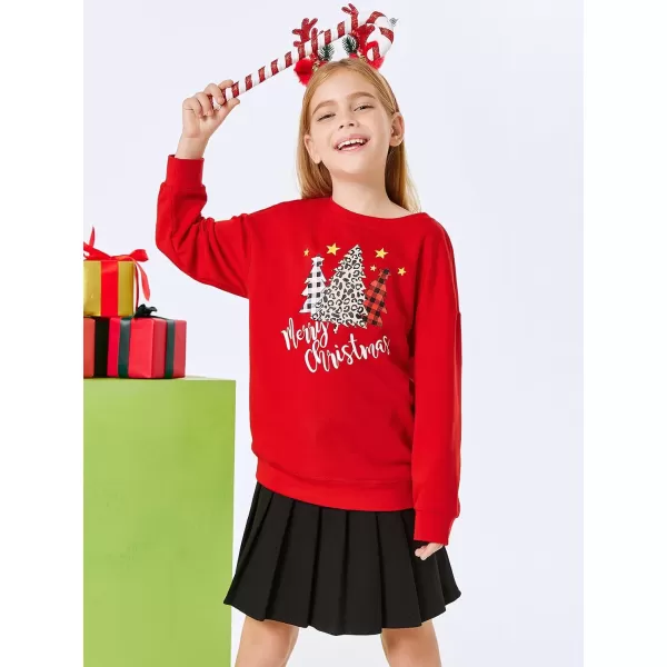 Haloumoning Girls Striped Color Block Sweatshirts Kids Tie Dye Crewneck Long Sleeve Pullover Tops 4-15 Years